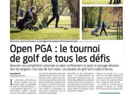 Coup de projecteur sur l'Open PGA France de Mont de Marsan dans Sud Ouest