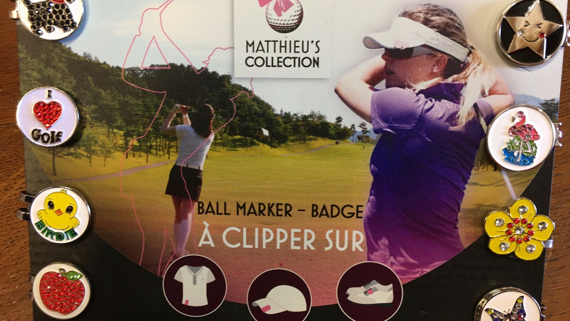 Boutique du golf: marques balles clips originaux et magnifiques