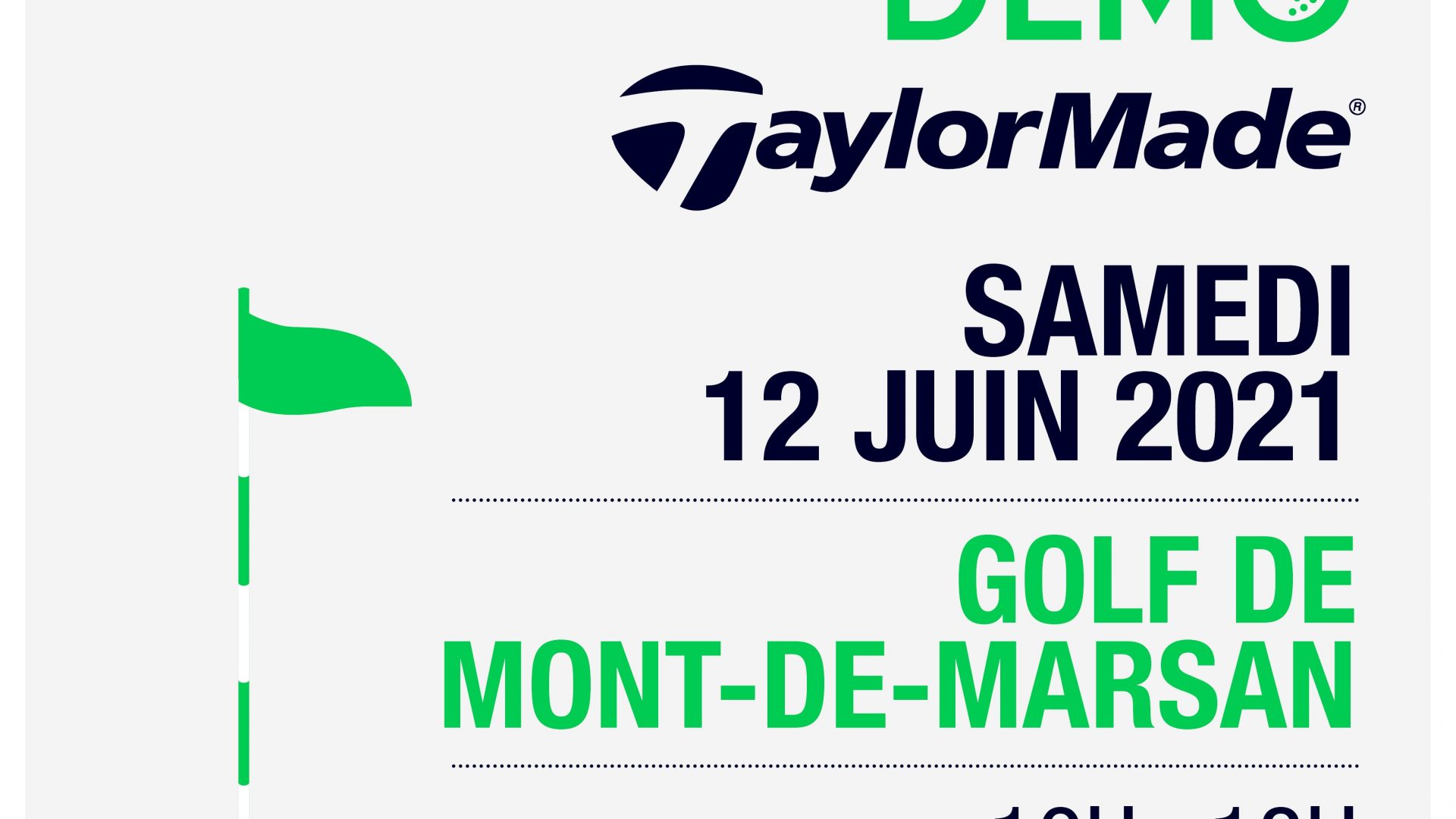 Inscrivez-vous aux journées démo TaylorMade et Mizuno