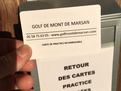 Nouveau! Recharge des cartes de practice et retour des cartes usagées dans la boite aux lettres