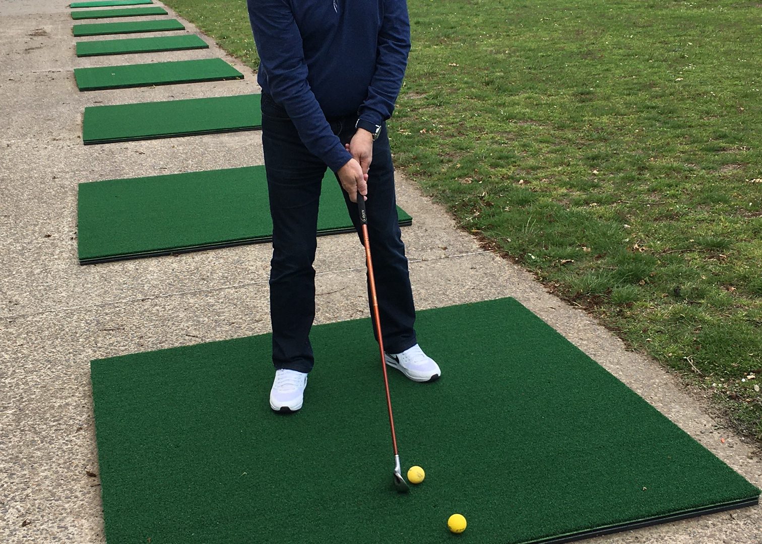 Installation des nouveaux tapis de practice