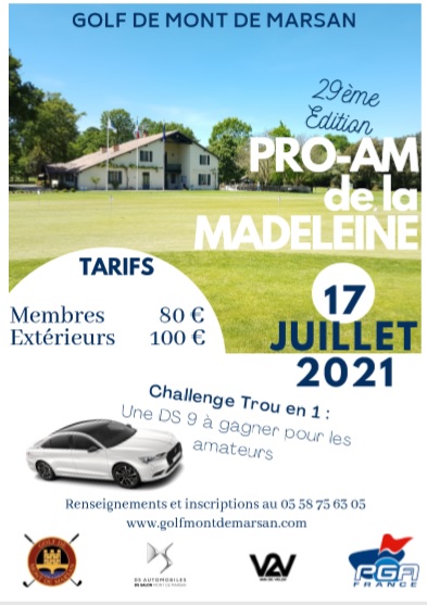 Inscrivez-vous au Pro Am de La Madeleine le 17 juillet