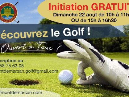 Venez essayer le golf gratuitement!