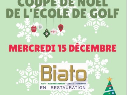 Ecole de Golf: Coupe de Noël le mercredi 15 décembre