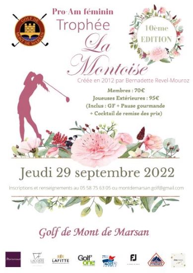 PROGRAMME DU PRO AM LA MONTOISE DU 29/09/22